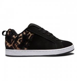 Tenisky DC Shoes Court Graffik Damske Čierne Biele Čierne | 140976UCD