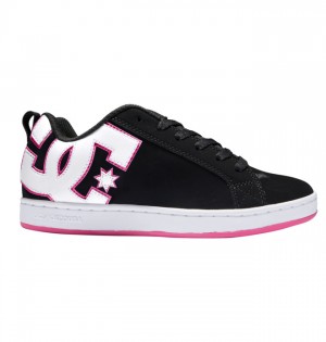 Tenisky DC Shoes Court Graffik Damske Čierne Ruzove Ruzove | 321674ZXH