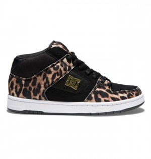 Tenisky DC Shoes Manteca 4 MID Stredne-Top Damske Leopardie | 865721CAV