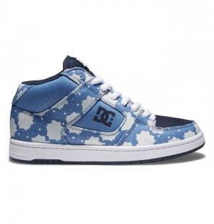 Tenisky DC Shoes Manteca 4 MID Stredne-Top Damske Tmavo Modre | 920384NJD