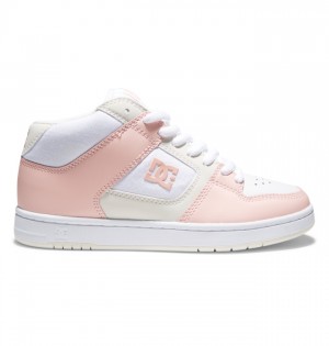 Tenisky DC Shoes Manteca 4 MID Stredne-Top Damske Biele Ruzove | 091652WSX