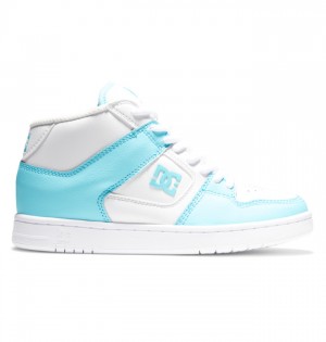 Tenisky DC Shoes Manteca 4 MID Stredne-Top Damske Biele Modre | 305248OEU