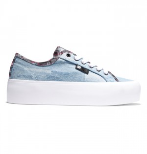 Tenisky DC Shoes Manual Platforme Damske Tmavo Modre | 547638KCP