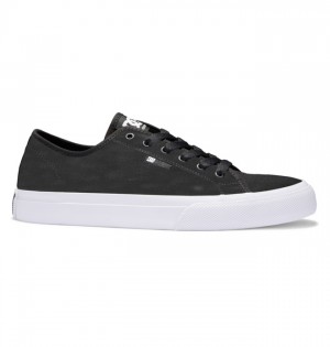 Tenisky DC Shoes Manual SE Platene Panske Čierne Biele Čierne | 623415TEL