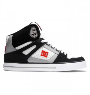 Tenisky DC Shoes Pure High-Top Panske Čierne Biele Červené | 805143XNW