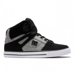 Tenisky DC Shoes Pure High-Top Panske Čierne | 291850PGQ