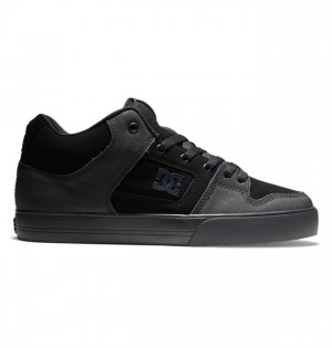 Tenisky DC Shoes Pure MID Stredne-Top Panske Čierne Čierne | 764029HFB