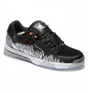 Tenisky DC Shoes Versatile KB Panske Čierne Biele Oranžové | 284075LFU