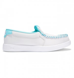 Tenisky DC Shoes Villain Slip On Damske Siva Zelene | 698735TWR