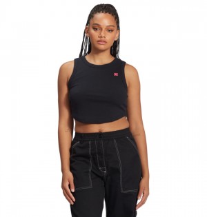 Tricko DC Shoes Boyfriend Crop Tank Top Damske Čierne | 710624EZC