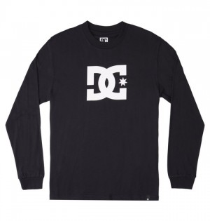 Tricko DC Shoes DC Star Long Sleeve Panske Čierne | 713580JTL