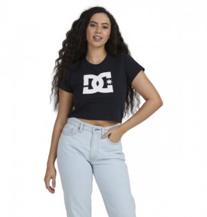 Tricko DC Shoes Star Cropped Damske Čierne | 358012ZIV