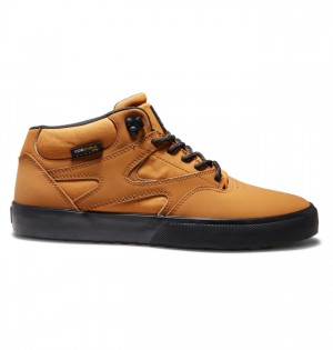 Zimne Topanky DC Shoes Kalis Vulc MID Stredne-Top Panske Hnede Čierne | 961807CYX