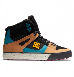 Zimne Topanky DC Shoes Pure High-Top Panske Čierne Hnede Čierne | 347120VMT