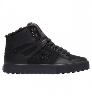 Zimne Topanky DC Shoes Pure High-Top Panske Čierne Čierne Čierne | 943012FIL